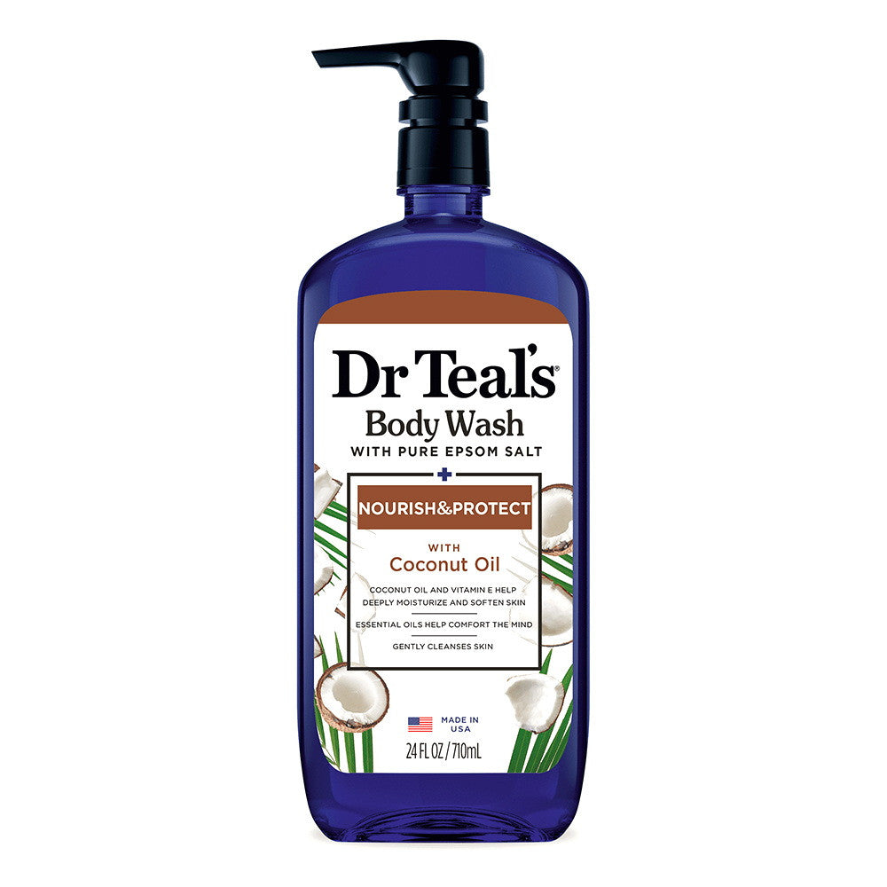 Dr Teals Body Wash, Nourish And Protect With Coconut Oil, 24 Oz